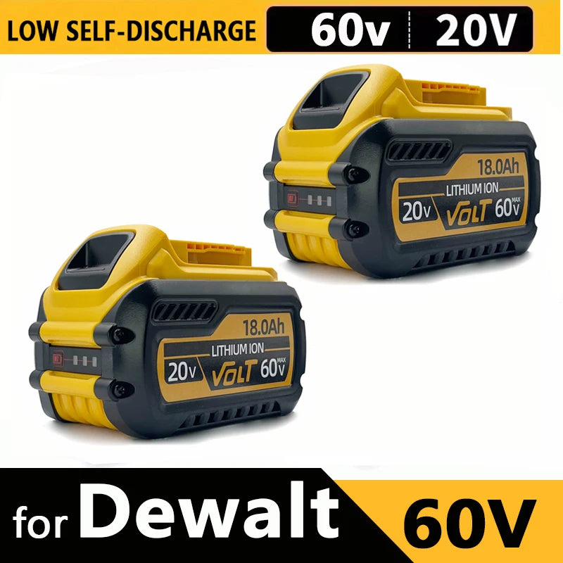 New High-power For DEWALT 20v/60V battery DCB200 DCB205 DCB206  * power tool 18V battery 3AH 8AH 12AH 18AH batteries  DCD805