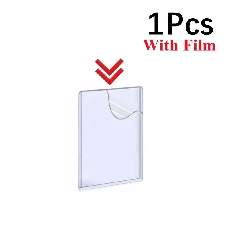 1/25/50Pcs Transparent Korean Kpop Card Sleeve with Protective Film Clear Card Holder Idol Photo Game Card Cover 35PT