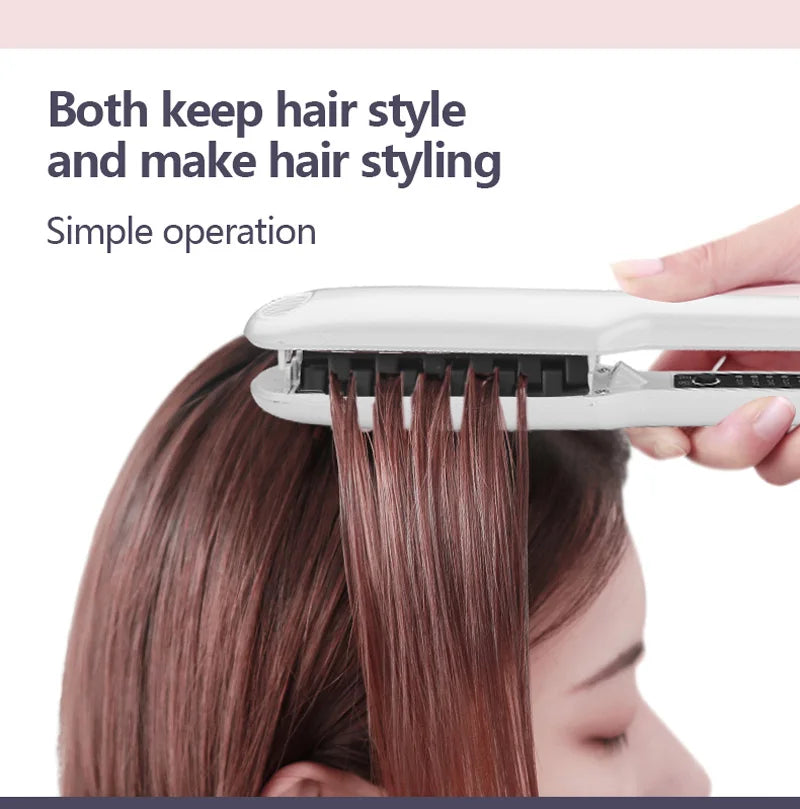 3D Grid Hair Crimper Professional Fluffy Iron Increase Volume Ceramic Hair Tool Hair Waver Styling Crimping Perm Pliers