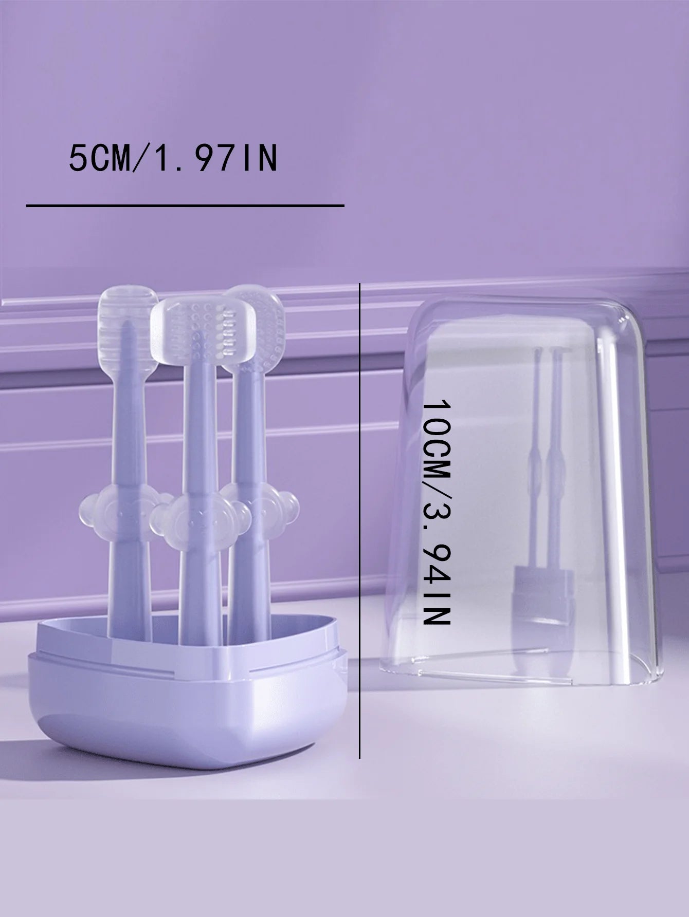 Baby Silicone Toothbrush 3d Wrapped Teeth Tongue Massage Brush Gently Cleans Milk Stains For Training Brush Teeth Child