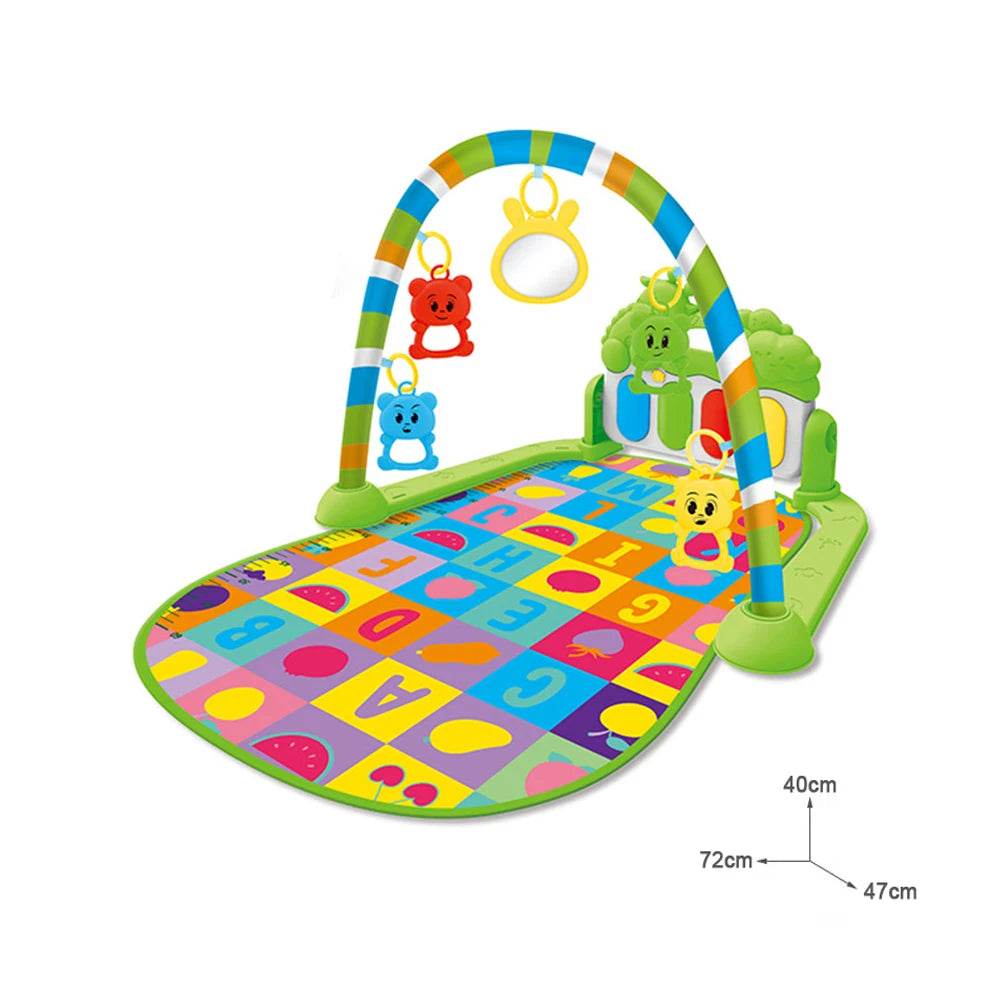 0-36 Months Baby Fitness Stand Music Play Gym Activity Toys Newborn Piano Crawling Blanket Pedal Game Pad Early Education Gifts