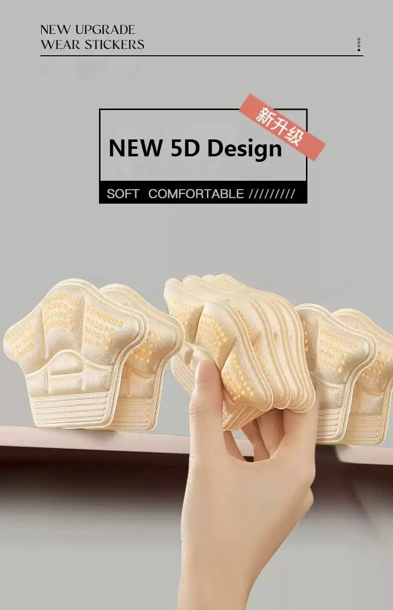 Heel Stickers Heel Protectors Sneaker Shrinking Size Insoles Anti-wear Feet Shoe Pads Adjust Size High Heel Cushion Inserts