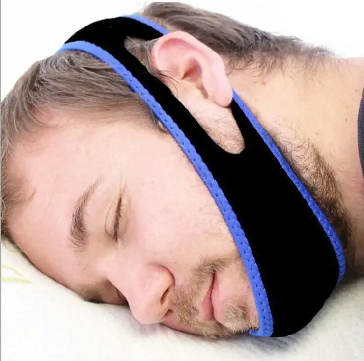New Neoprene Anti Snore Stop Snoring Chin Strap Belt Anti Apnea Jaw Solution Sleep Support Apnea Belt Adjustable Sleep Care Tool