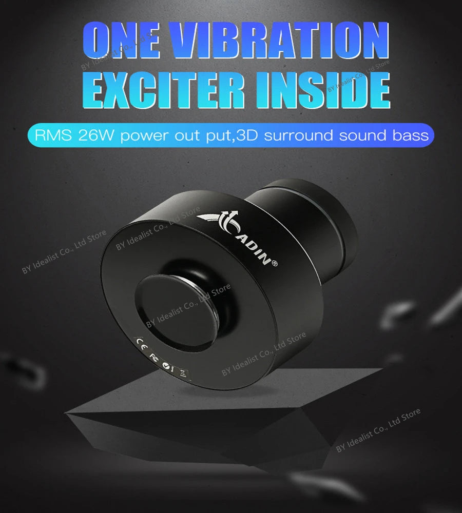 Adin 26W Vibro Wireless Bluetooth Speaker Anti-Neighbor Strong Vibration Effect Subwoofer Sound Box for Music Audio Loudspeakers