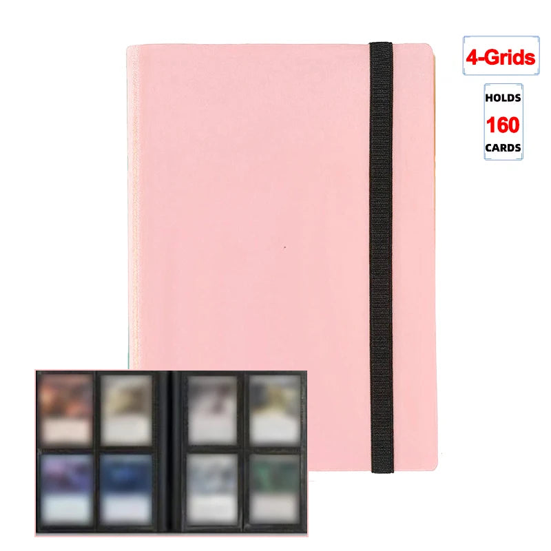 1Pc Card Binder 160/360/480 Trading Card Holder Book PP Cover Binder For Cards Durable Side Loading Card Book With Gaming Cards