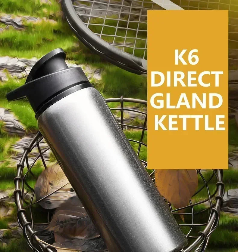 1-3PCS Stylish Portable Stainless Steel  Sports Water Bottle Leisure Bike Riding Drinking Water Bottle Outdoor Sport Travel Cup