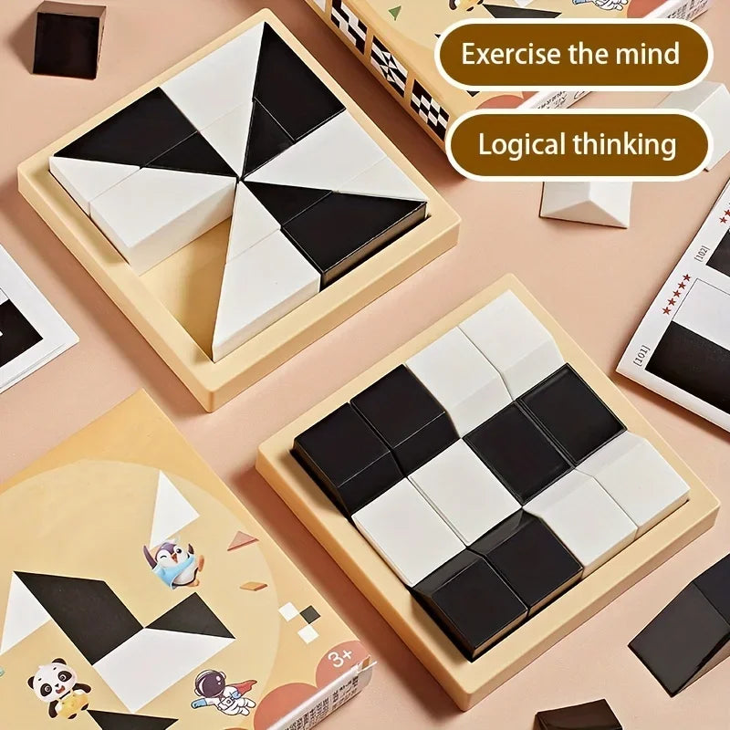 Hidden Block Puzzle 120 Level ABS Material Interesting Enhances Logic and Spatial Reasoning Suitable for 6 Years Old