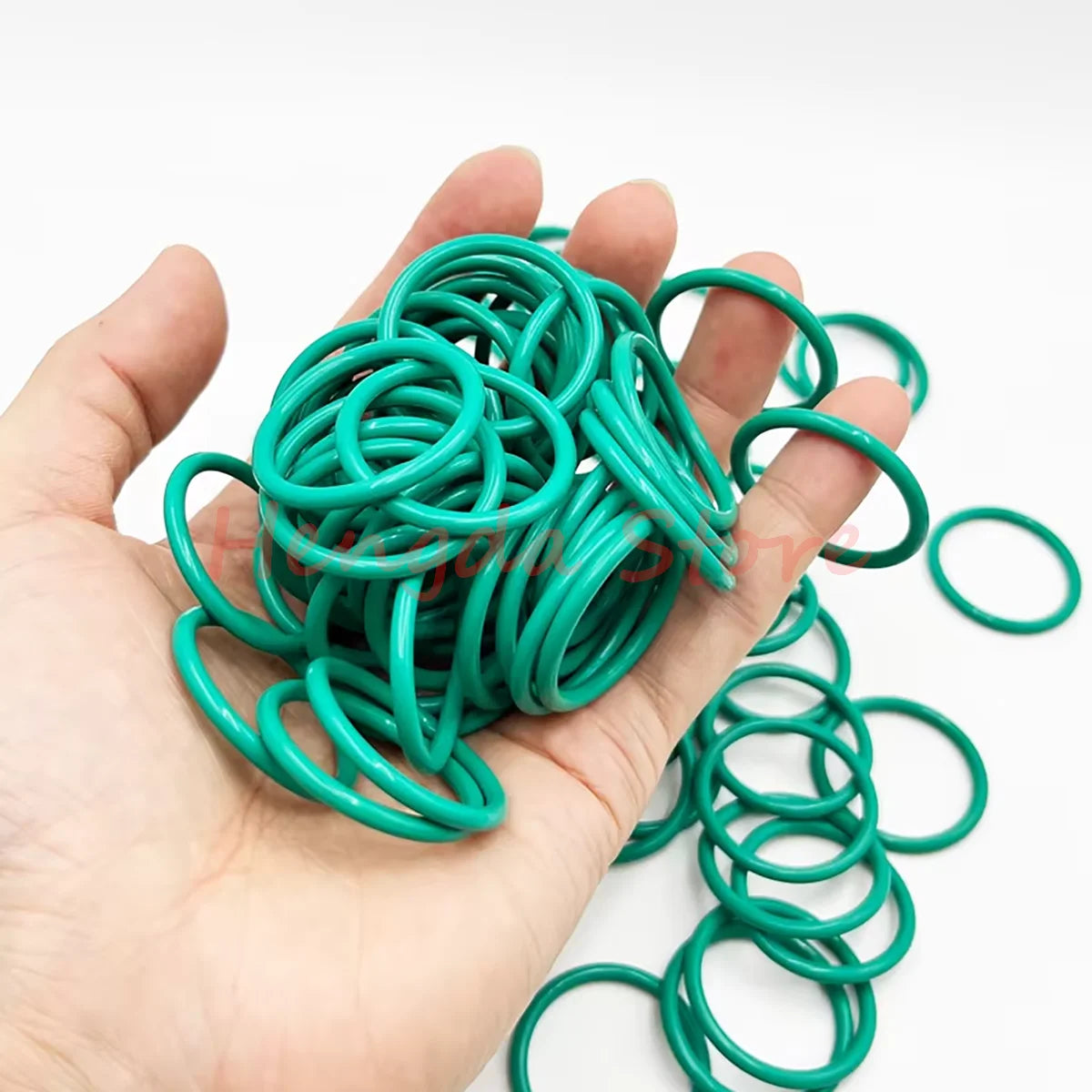 Green FKM O-Rings Cross Section CS 4.5mm OD 16-700mm Fluorine Rubber O Ring Sealing Washer Gasket Oil Resistant Acid & Alkali