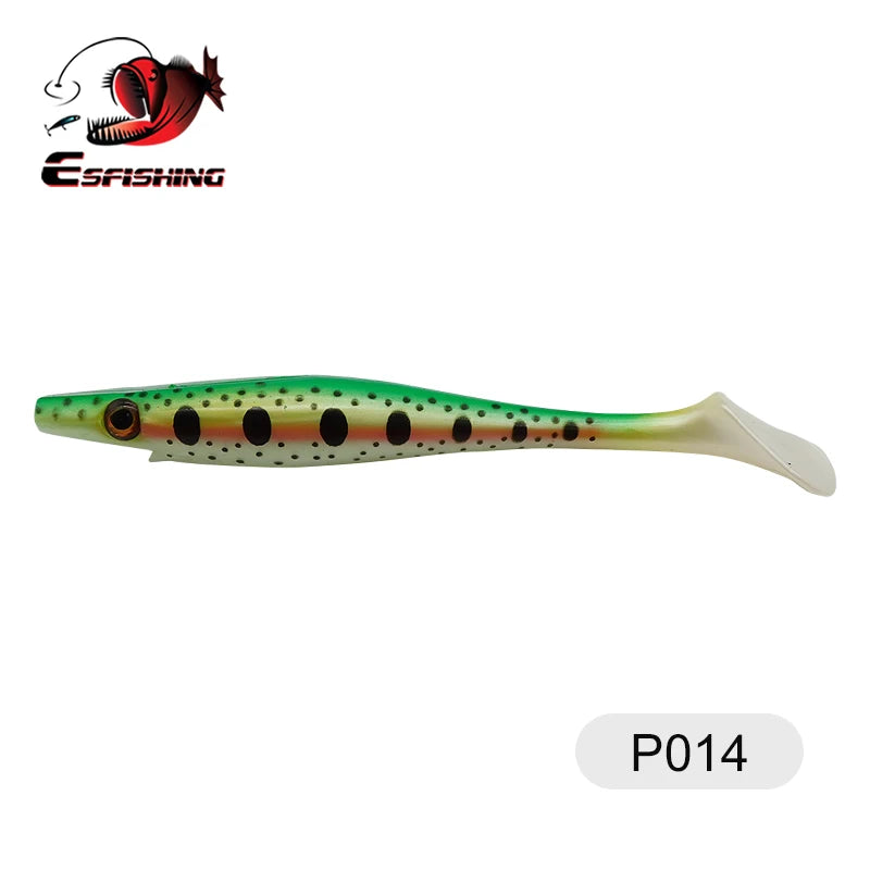 ESFISHING soft lures fishing Peche pike Hog Shad 100mm  200mm Sea Fishing Silicone bait swimbait sea lake isca artificial