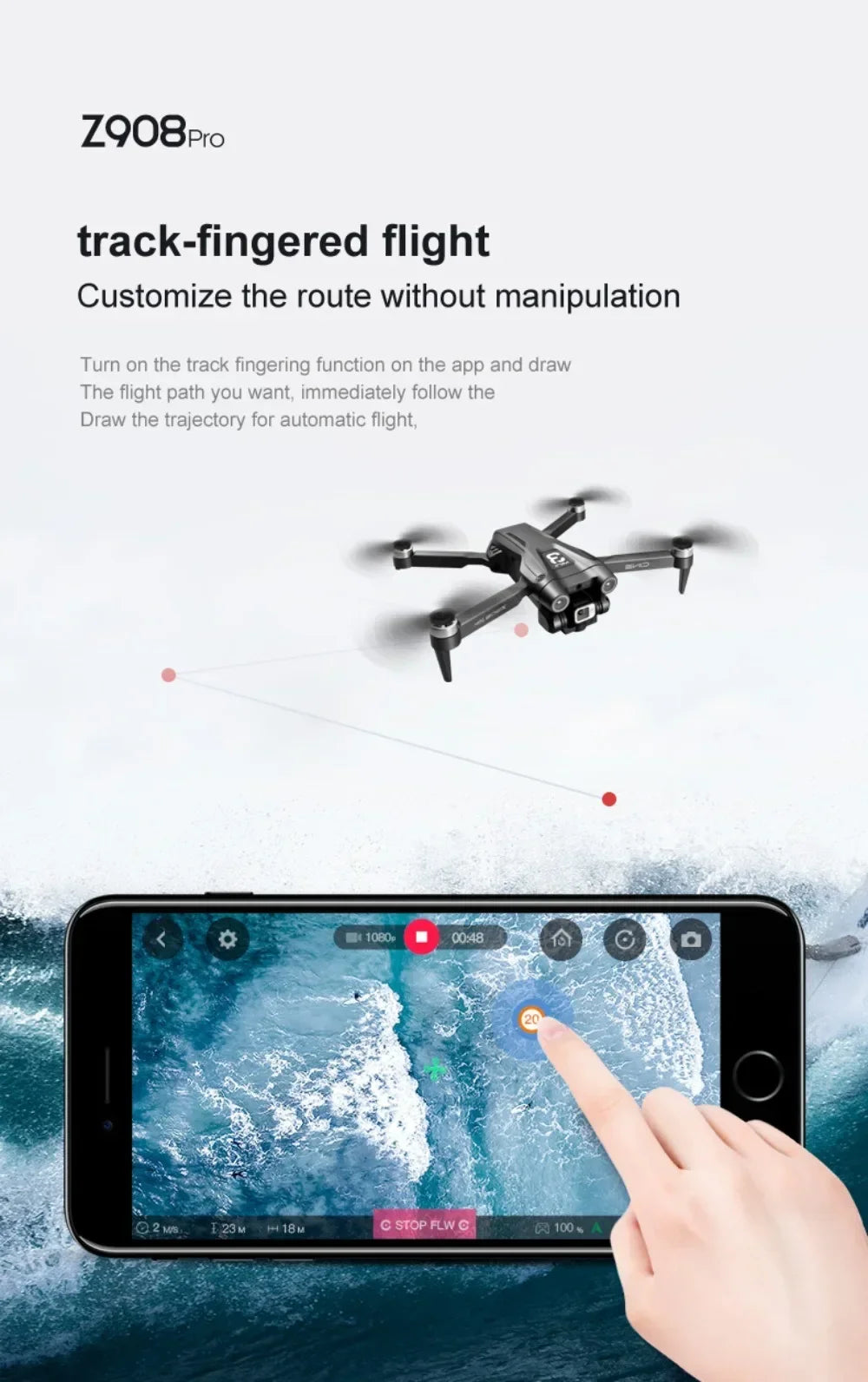 Lenovo Z908 Pro max Drone 4K Professional HD Dual Camera Dron Brushless Motor 5G WIFI FPV RC Quadcopter Helicopter Toys