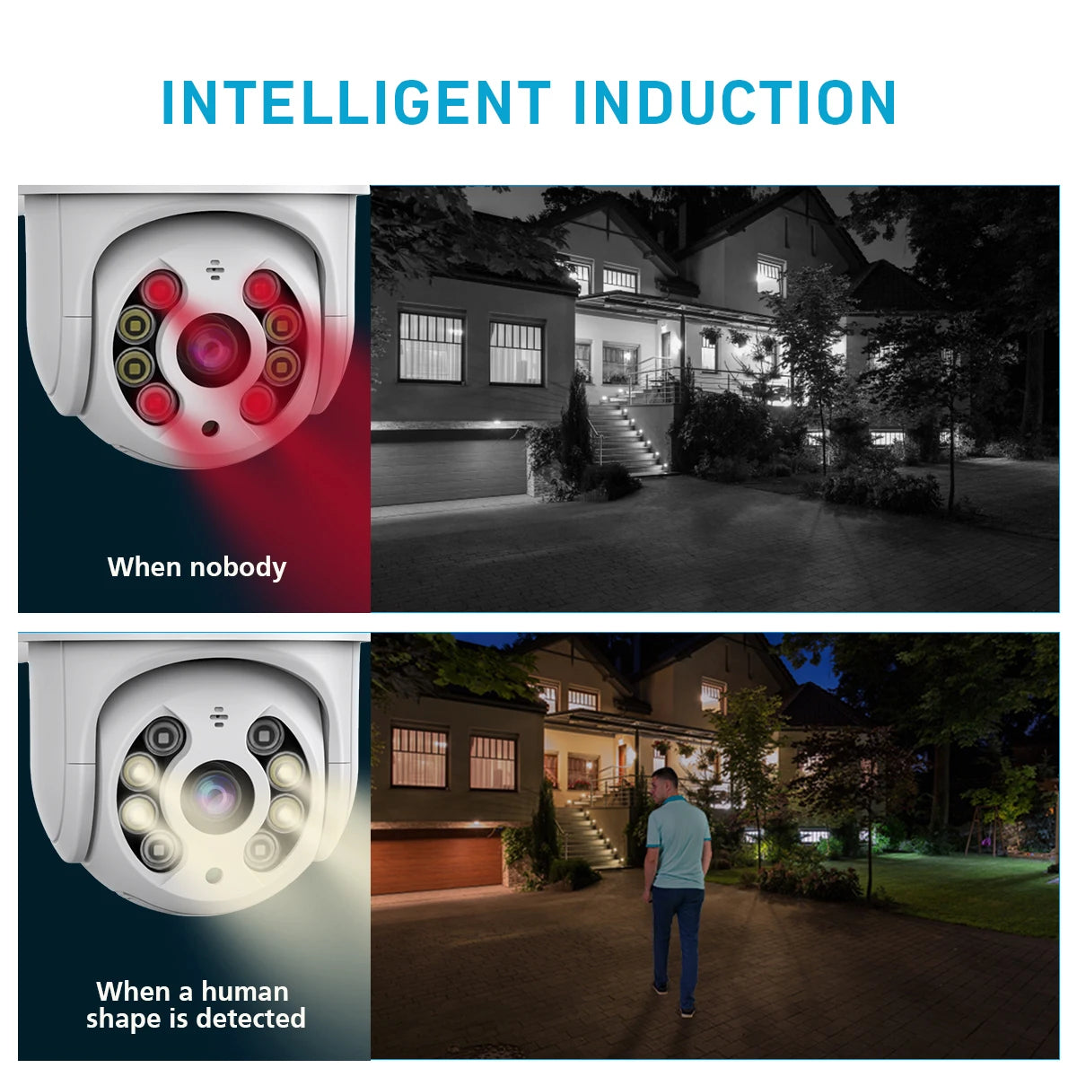 4K 8MP Wireless IP Camera Outdoor Security Wifi PTZ Camera 4MP HD Auto Tracking Video Surveillance CCTV Camera P2P iCsee APP