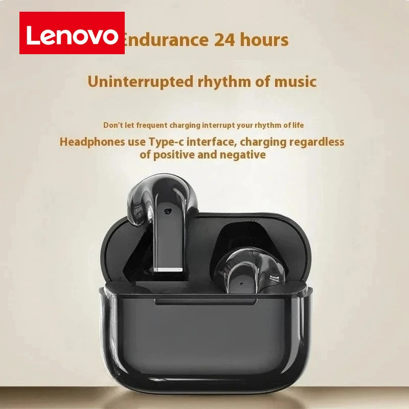 Lenovo Pro 5s Headphones Mini Portable Wireless Bluetooth Earphones Noise Reduction and Long Battery Life With Mic