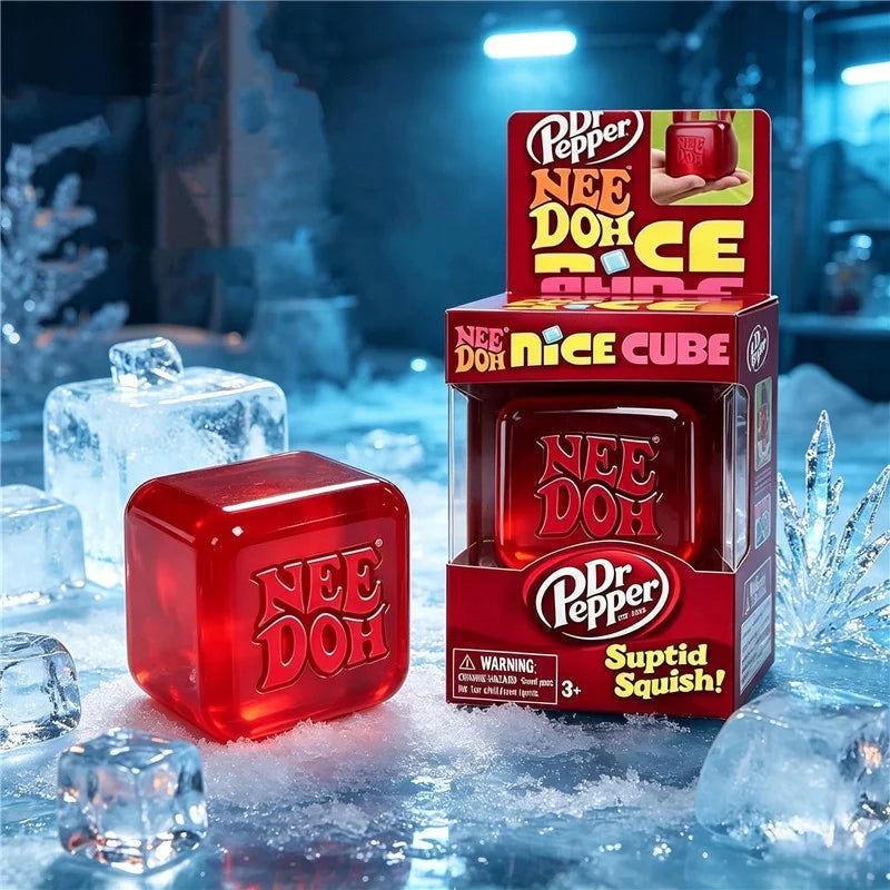Needoh Nice Cube Dream Drop Jelly Cube Squish Toy Slow Rebound Desktop Ornament Non-toxic Antistress for Adults Kids Relax Gift