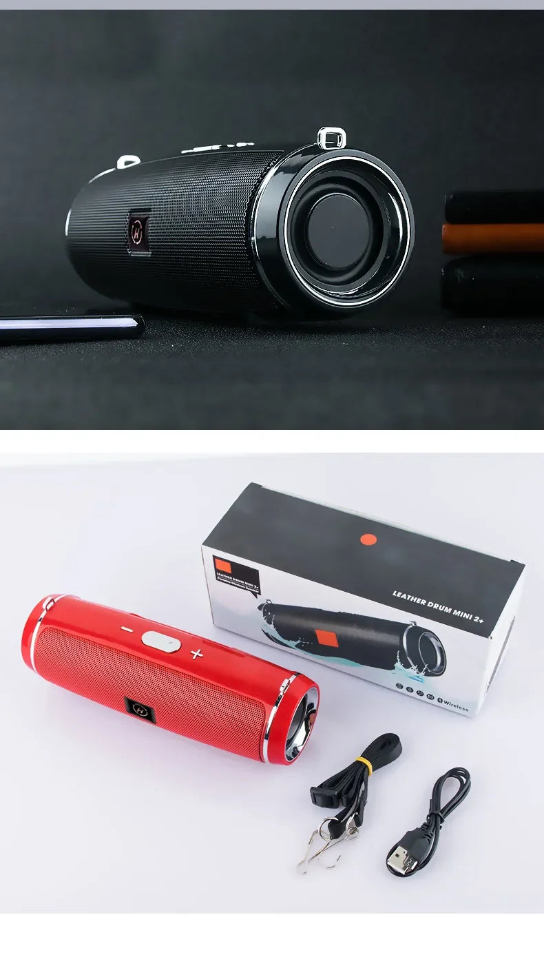 200W Peak Power Portable Bluetooth Speaker IPX7 Waterproof Outdoor HIFI Pillar Subwoofer Stereo Soundbox FM Radio TF Boom Box