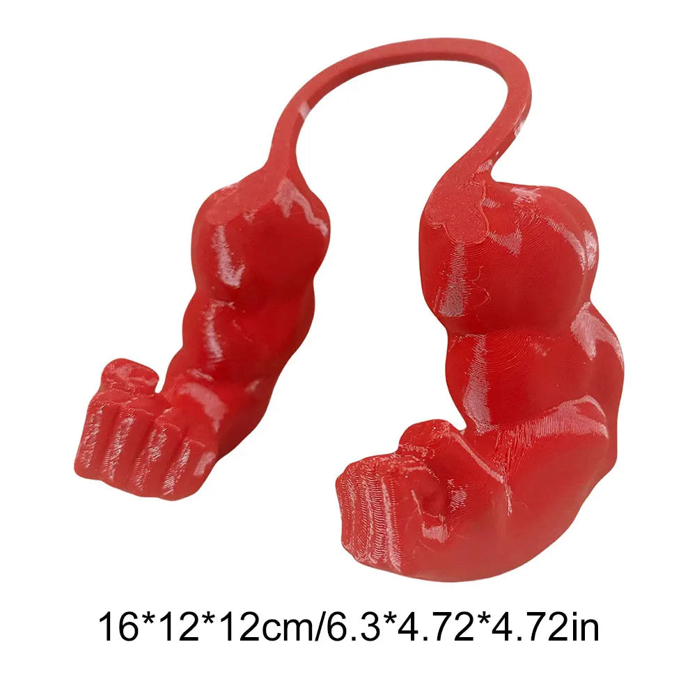 Cat Muscle Arms 3D Printed Cat Neck Arms with Muscles Superhero Cosplay for Party Halloween Birthday Costume Accessories