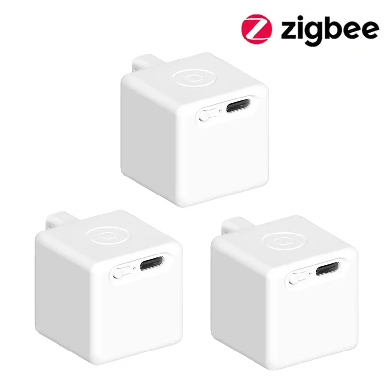 Tuya Zigbee Smart Touch Fingerbot Plus Type-C Rechargeable Robot Button Pusher Arm Switch Works With Alexa Google Home Alice