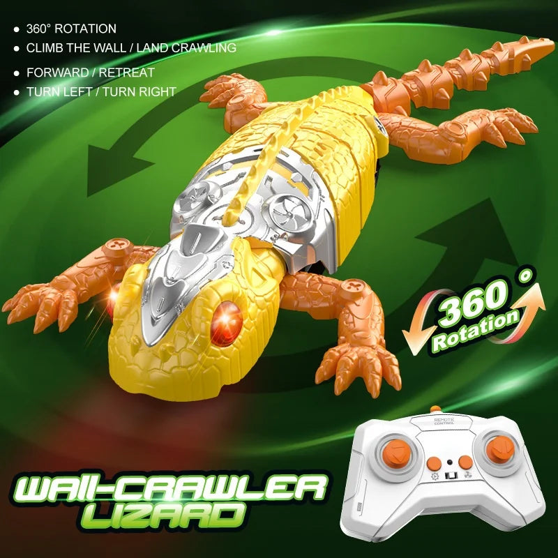RC Biomimetic Wall Climbing Toy Electric Simulation Lizard Gecko Spider Cockroach Mechanical Animal Remote Control 360 Rotation