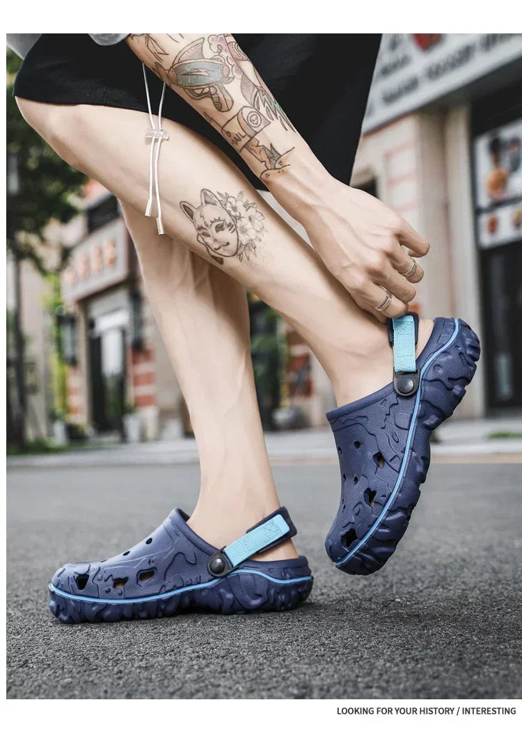 Factory Cheap EVA Men's Clogs Shoes Lightweight Wholesale Plastic Clog Men Beach Working Sandals with Men Clogs&Mules Big Size47