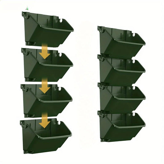 1Pc Plastic Flower Pots Vertical Plant Walls Three-dimensional Green Container Enclosures Planting Boxes Planters Forest Boxes