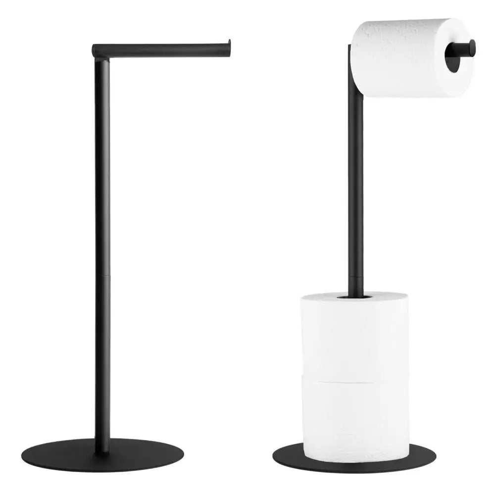 Universal Stainless Steel Toilet Paper Stand Free Standing Toilet Paper Holder Modern Design Roll Paper Storage Rack Tissue Rack