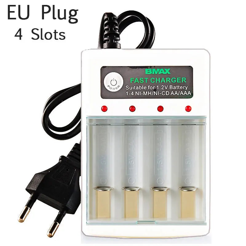 AA  / AAA Battery Charger 2 4 Slots AC 110V 220V For NI-MH /NI-CD AA  AAA Charging 1.2V Rechargeable Battery Charger