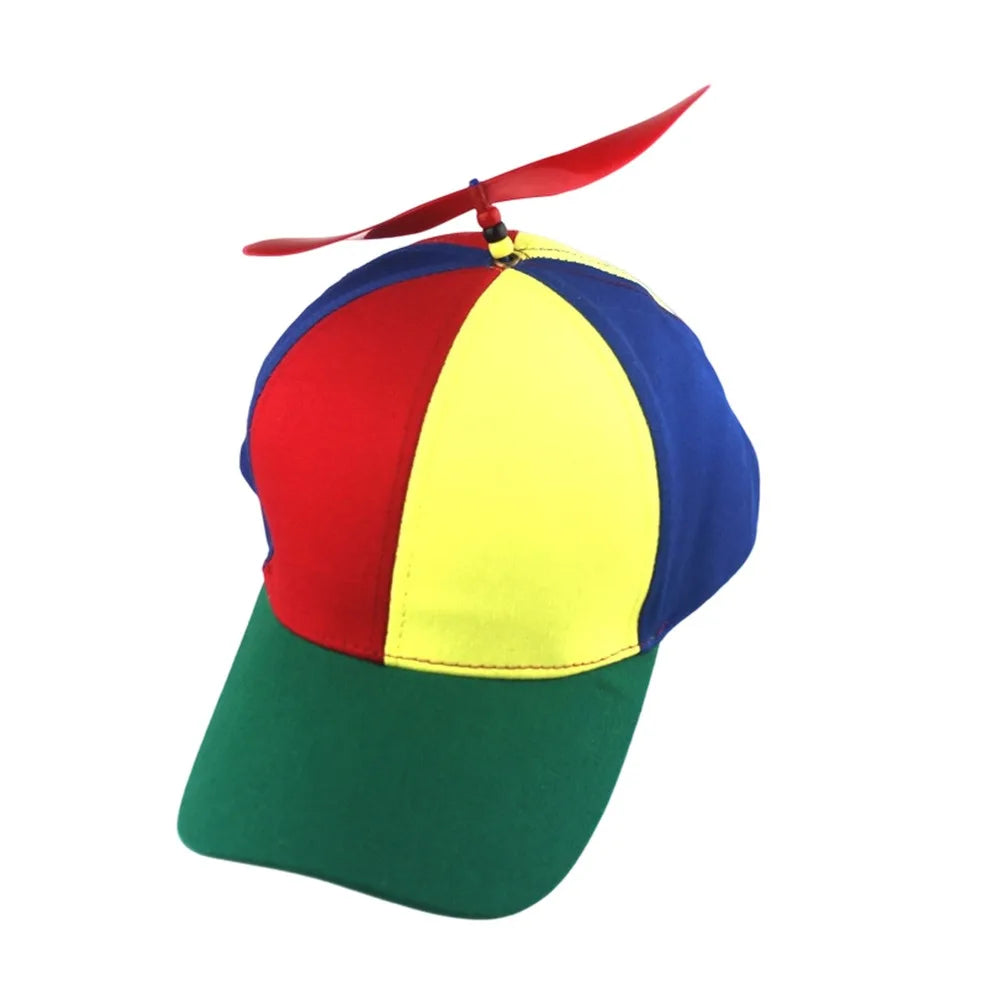 Rainbow Bamboo Dragonfly Baseball Cap Funny Helicopter Propeller Adventure Hat Firefly Cap Snapback Hat For Adult Kids Boy Girl