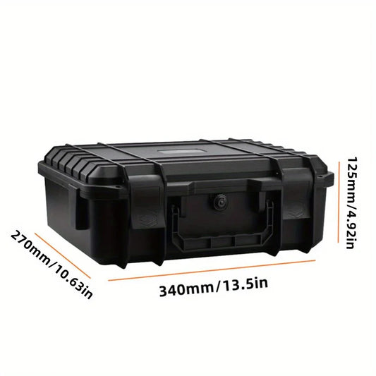 1pc Waterproof Hard Carry Case Bag Tool Case With Pre-cut Sponge Storage Box Safety Protector Organizer Hardware Toolbox