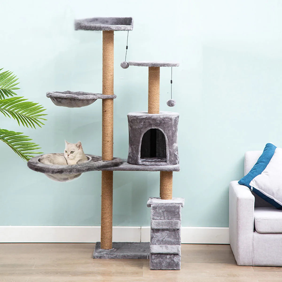 1pc-winter Cat spoon nest, cat climbing frame accessories, hammock, cat frame, soft nest, enlarged DIY, homemade materials