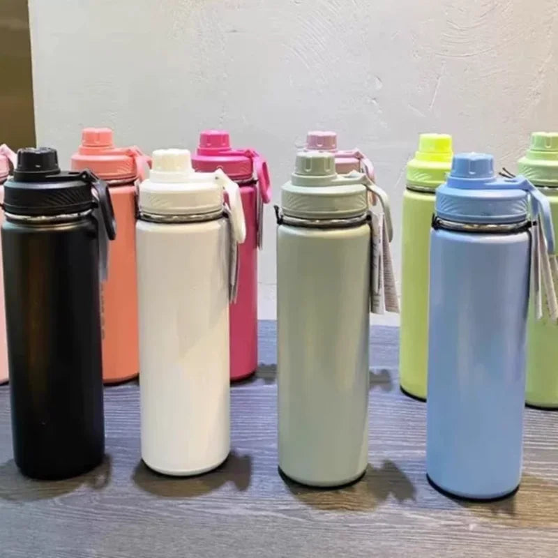 Portable Large Capacity 710ml Insulated Cup 304 Stainless Steel Yoga Pot For Male And Female Students Couple Cup Portable  Cup