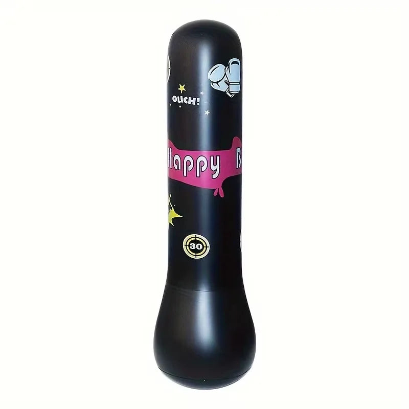 Inflatable Punching Column Thickened PVC Standing Water Fill Sandbag Home Fitness Boxing Tumbler With Matching Boxing Gloves
