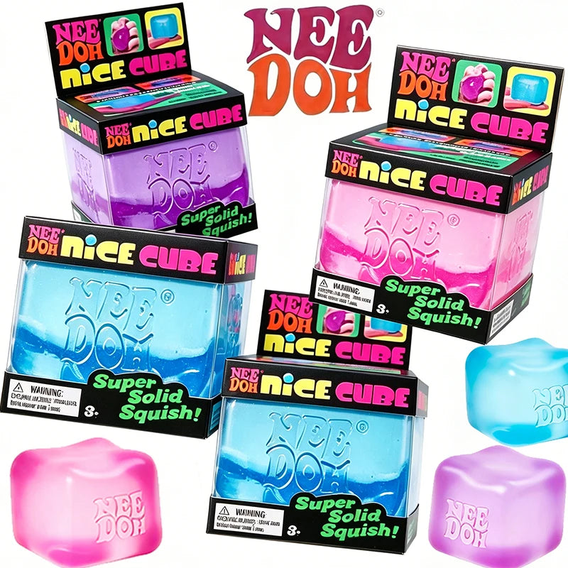 New Squeeze Plasticity Needo Nice Cube Fidget Toys  Maltose Sensory Toy Funny Anti-stress for Adults Calms Anxiety holiday Gifts