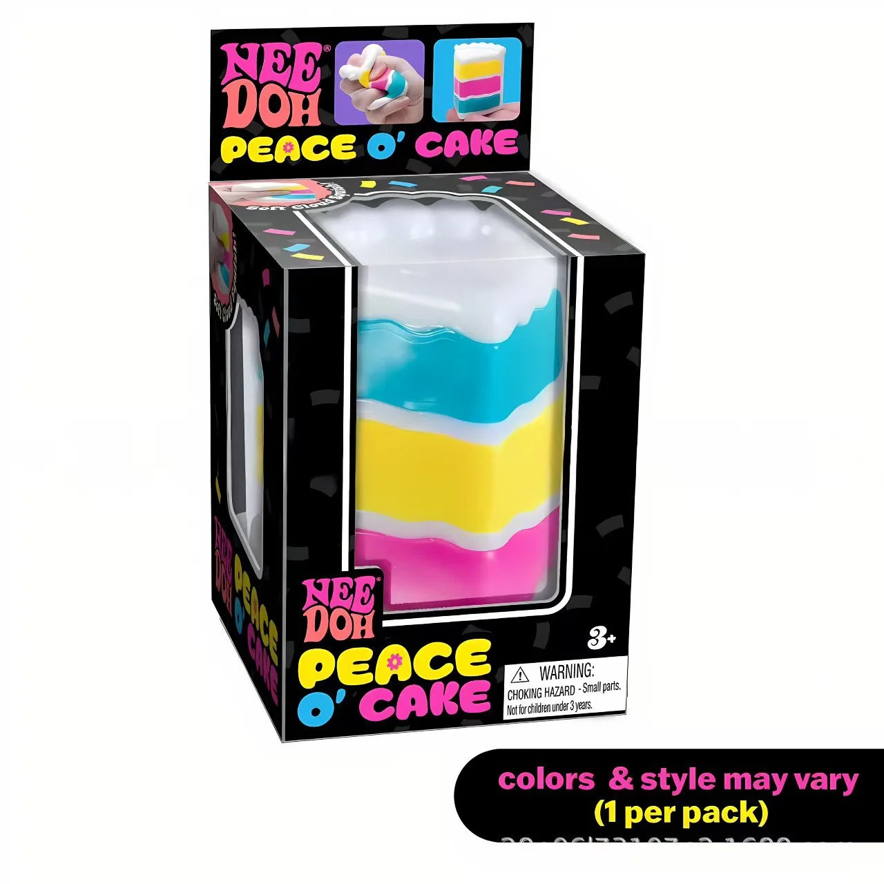Schylling Nee Doh Nice Cube Nice-Sicle Sensory Toy, Stress Relief Squishy Squeeze Cube, Calming Fidget for ADHD & Focus