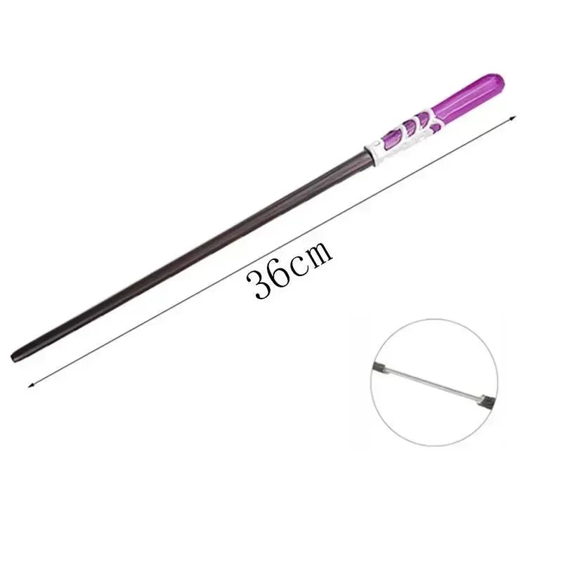 New Anime Cosplay Metal Core Magic Wand Harri Decoration Toy Accessories For Bacchetta Di Plastic Pottee Magic Stick