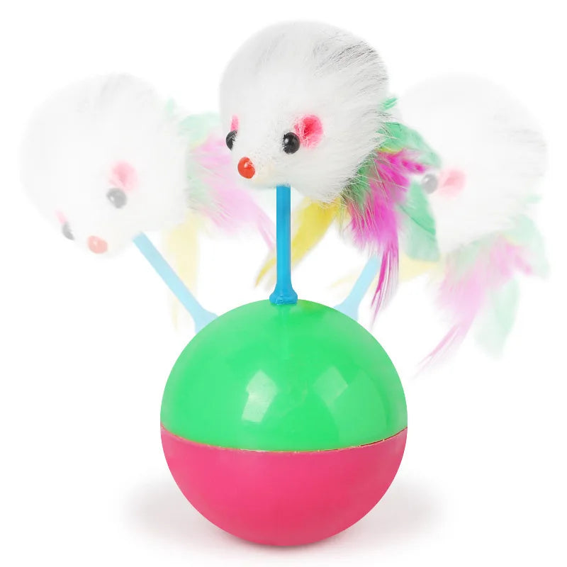 Cat Toy Tumbler Mouse Teasing Cat Deboredom Caged Mouse Toy Self Hilarious Deboredom Cat Toy Pet Toys