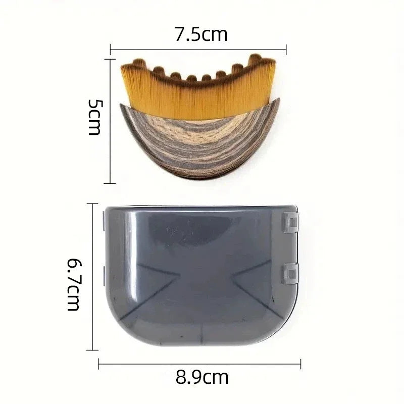 New Lymphatic Contour Face Brush for Lymphatic Drainage Massage Ergonomically Designed to Fit Skin Precisely