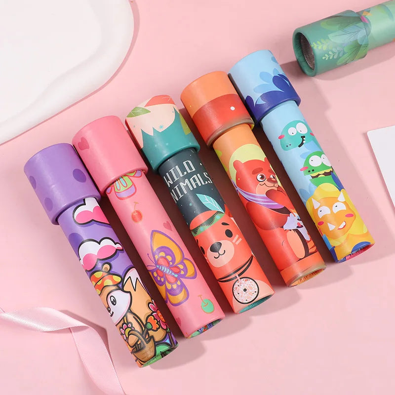5/10pcs Rotating Kaleidoscope Science Toys for Kids Birthday Party Favors Goodie Pinata Fillers Classroom Rewards Baby Shower