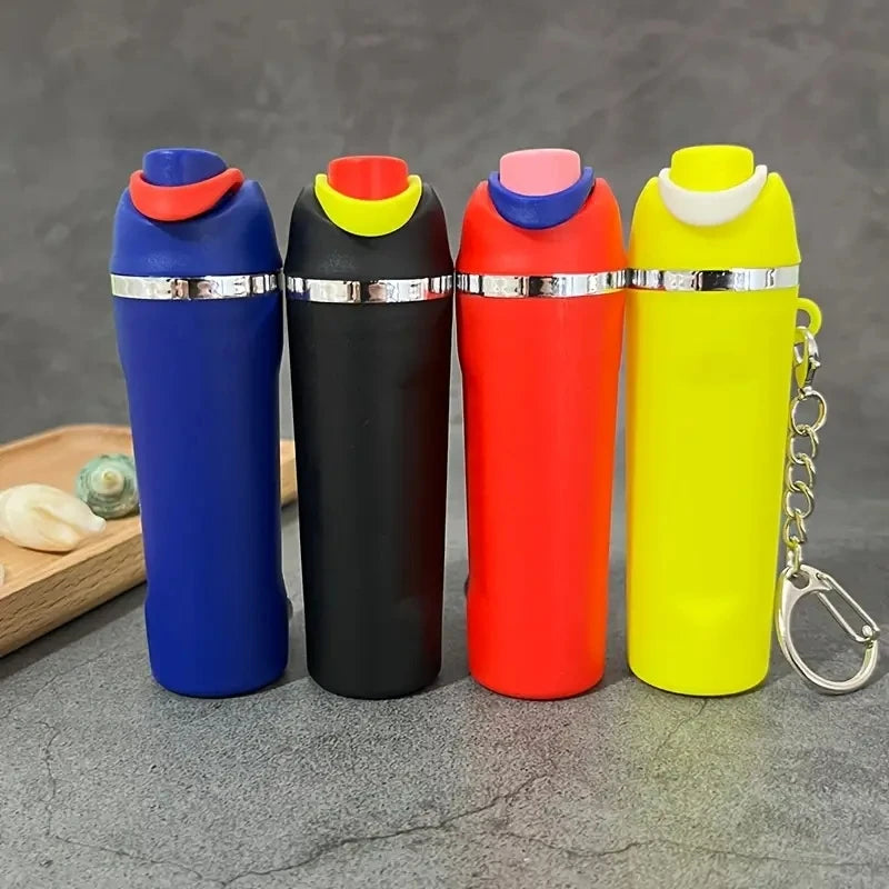 1/4pcs Fashionable Fruit Cup Style Keychain, Can Hold Small Ornaments, Lipstick, Etc., A Perfect Gift for Travel, Daily Wear