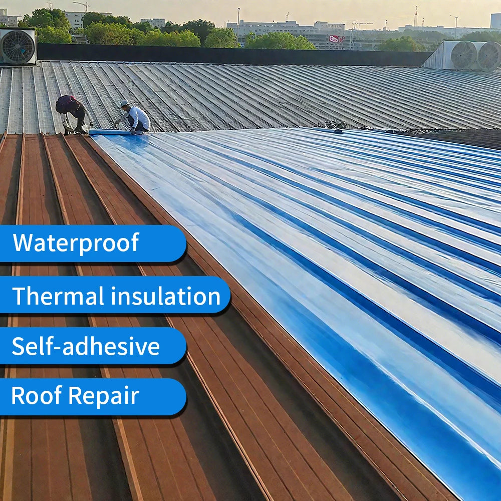 5/10M Waterproof Self-Adhesive Fix Tape Wall Crack Resistance Repair Adhesive Tape Heat Insulation Roof Leakproof Repair Sticker
