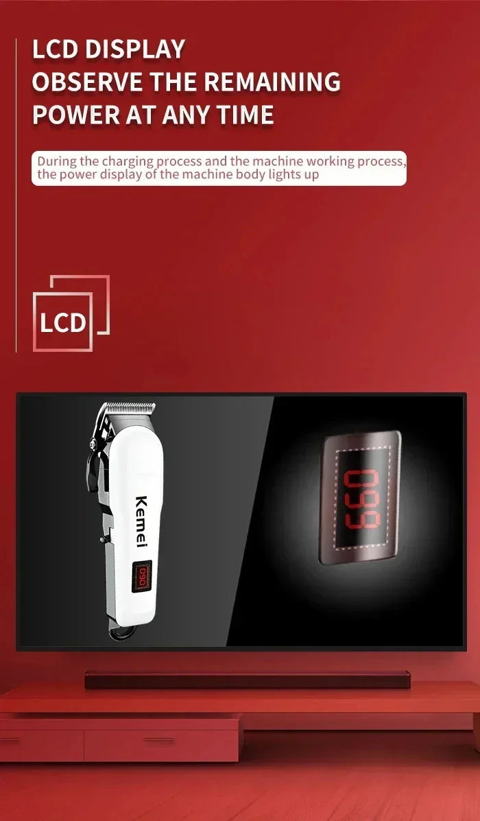 Kemei Hair Clipper Km-809A Km-1506 Km-1102 Profession Hair Trimmer Electric Beard Trimmer for Men's Hair Cutter Machine