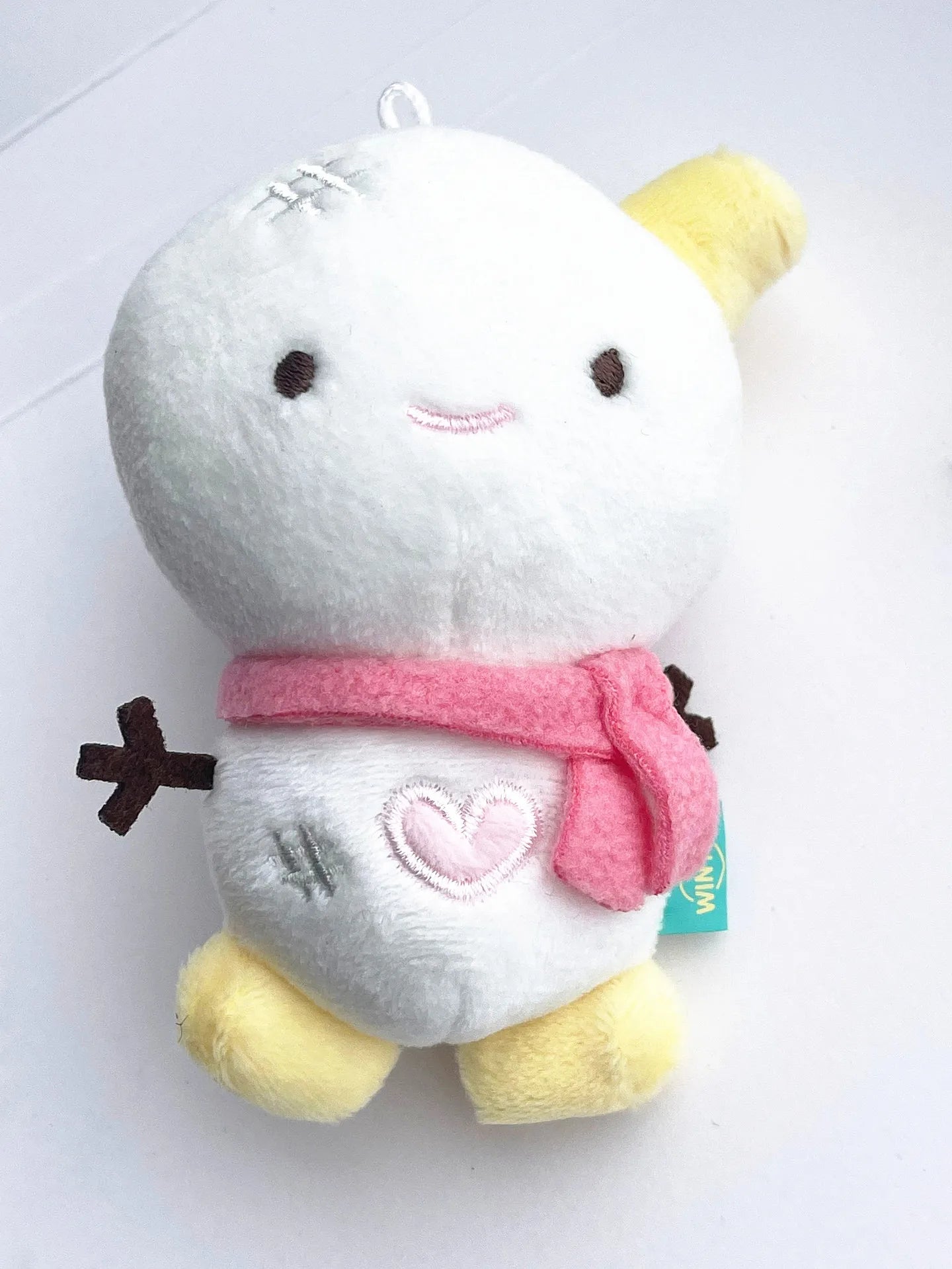 10cm Kpop DRAMA KARINA Same Plush Ning Winter Cartoon Cute White Snow Man Soft Animals Dolls Keychains Key Rings Bag Pendants