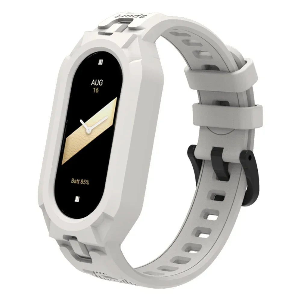 Silicone Sport Strap For Xiaomi Mi Band 9 8 7 6 5 Replacement Soft TPU Case Smartwatch Wristband For Xiaomi Mi Band 9 Bracelets