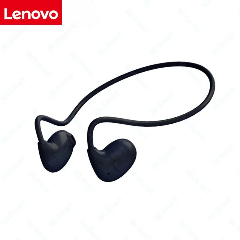 Lenovo Bone Conduction Earphones Bluetooth 5.3 Sports Wireless Headphones Ear Hook Waterproof Headset for Running Driving