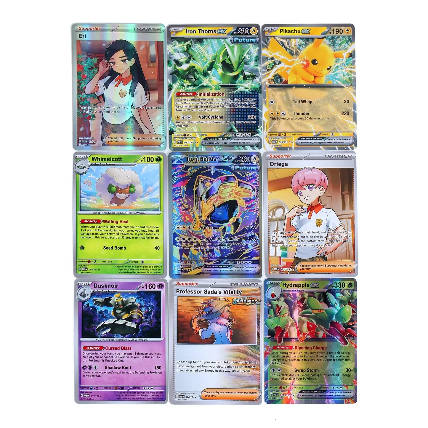 360Pcs Pokemon Card Prismatic Evolutions PHANTASMAL FLAMES Scarlet Violet 151 Black Bolt English Booster Battle Transaction Card