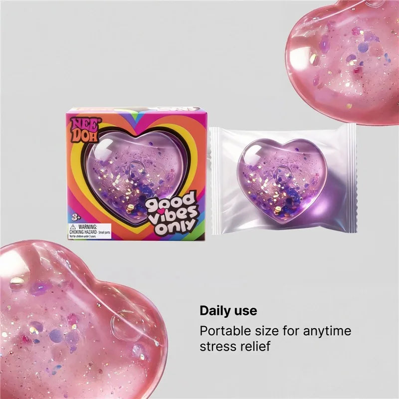 Needoh Sensory Jellyfish Gummy Bear Toy Soft Nice Cube Anti-Stress Stress Relief Pressure Souvenir Sensory Non-toxic Fidget Toy