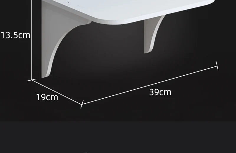 Wall Mount Floating Shelf with Hook Router Camera Power Strip Projector Set Top Box Hanging Storage Holder Home Office Organizer