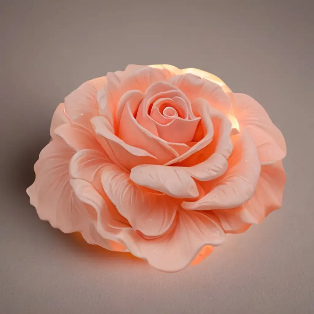 1-Cavity Rose Flower Mold - Non-Stick Silicone Mold for Candles, Soap, Plaster, and Aromatherapy - Easy to Demold, Reusable Floral Mold, Suitable for DIY Home Decor, Weddings, Parties - Suitable for Beginners and Professional