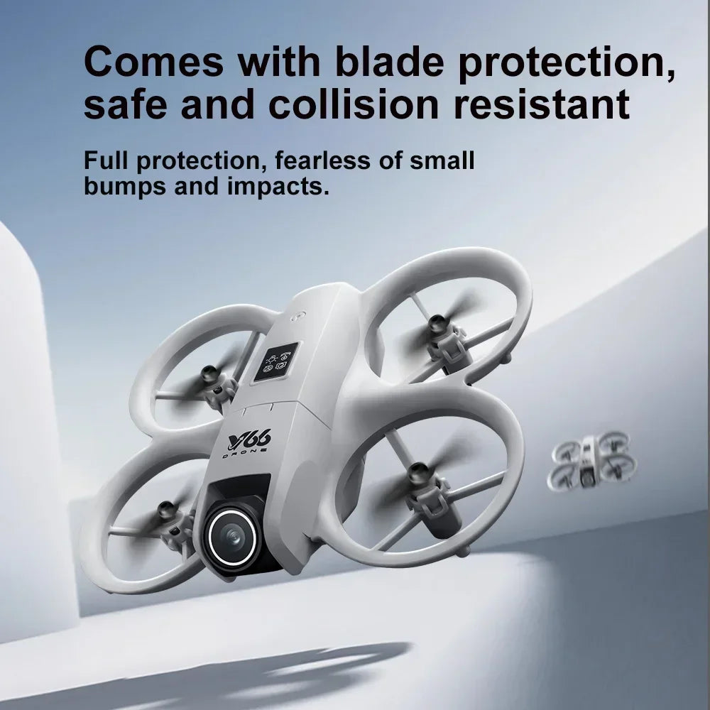 Lenovo V66 Mini Drone | 4K HD Camera, WiFi FPV, Obstacle Avoidance, Pocket-Sized RC Helicopter & Quadcopter