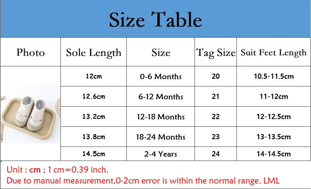 Baby Socks Shoes Infant Cute Cartoon Kids Boy Shoes Soft Rubber Sole Child Floor Sneaker BeBe Booties Toddler Girls First Walker