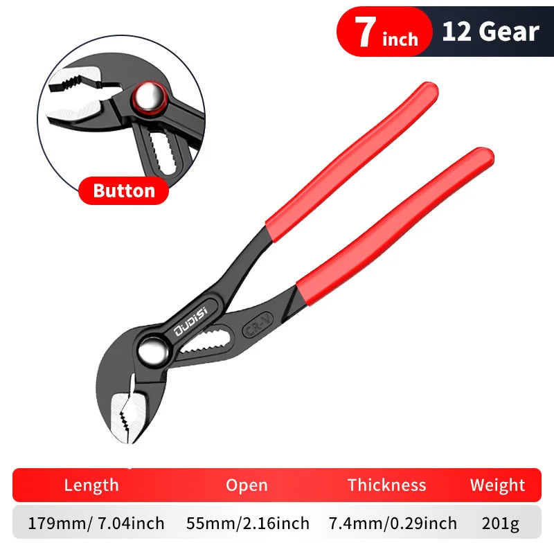 1pc multifunctional water pump tongs, universal wrenches with large openings that can be quickly adjusted, water heating wrenche