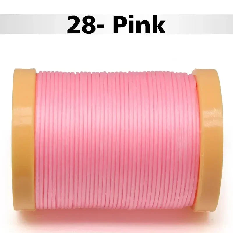 Handmade Flat Wax Thread for Leather Craft, Hand Stitching, DIY Wax Coated Strings, Repair Shoes, Sewing Tools, 0.8mm, 1.0mm